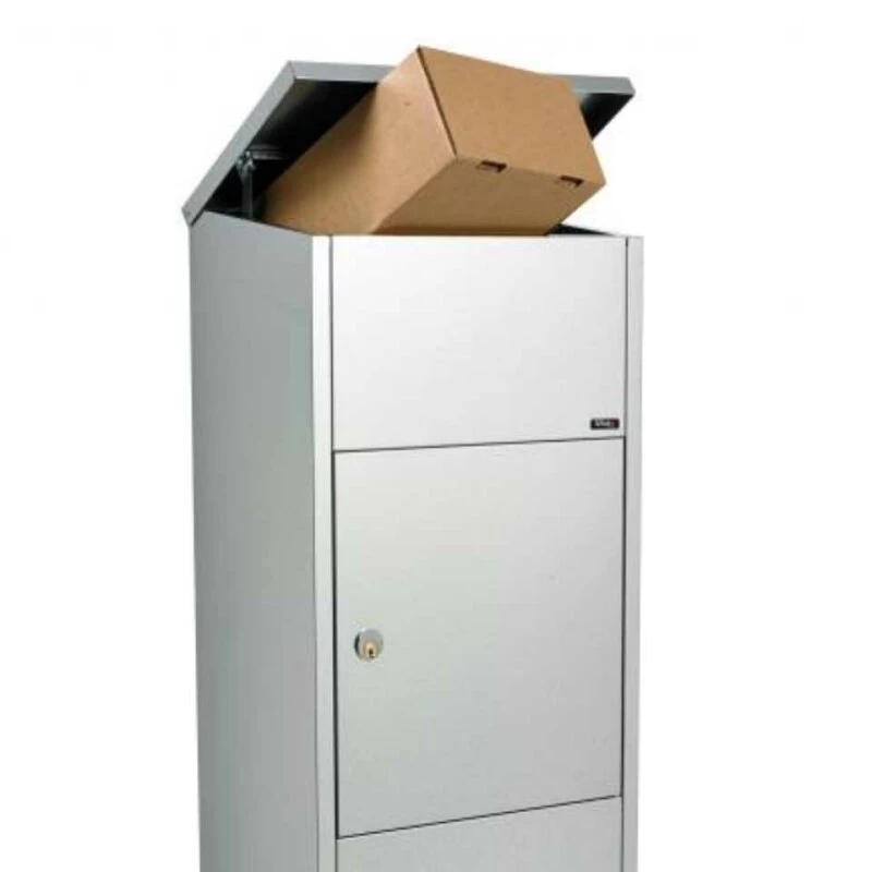 Edelstahl Paketbriefkasten Galvanisiert Mit Zylinderschloss – Bild 2