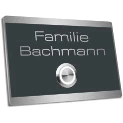 Edelstahl Türklingel 110x85mm Anthrazit RAL 7016 Ralf