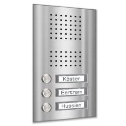 Edelstahl Unterputz Dreifamilien Türklingel 145x245mm
