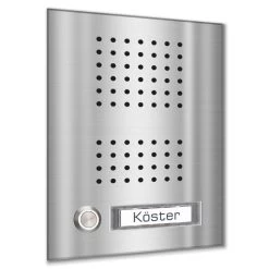 Edelstahl Unterputz Einfamilien Türklingel 145x185mm