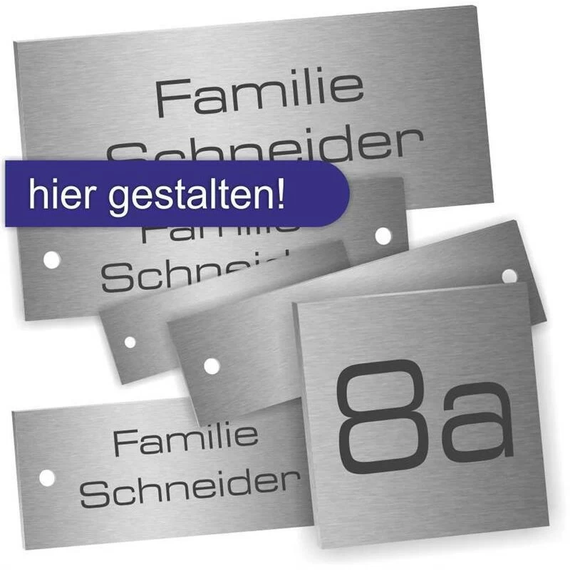 Edelstahlschilder 2mm Stärke In Vielen Größen Konfigurierbar