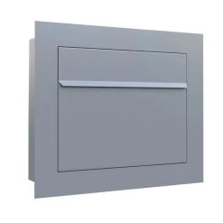 Einbaubriefkasten Boran Grau Metallic RAL 9007