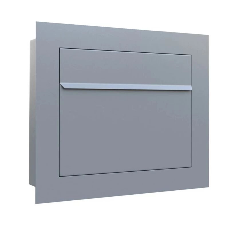 Einbaubriefkasten Boran Grau Metallic RAL 9007