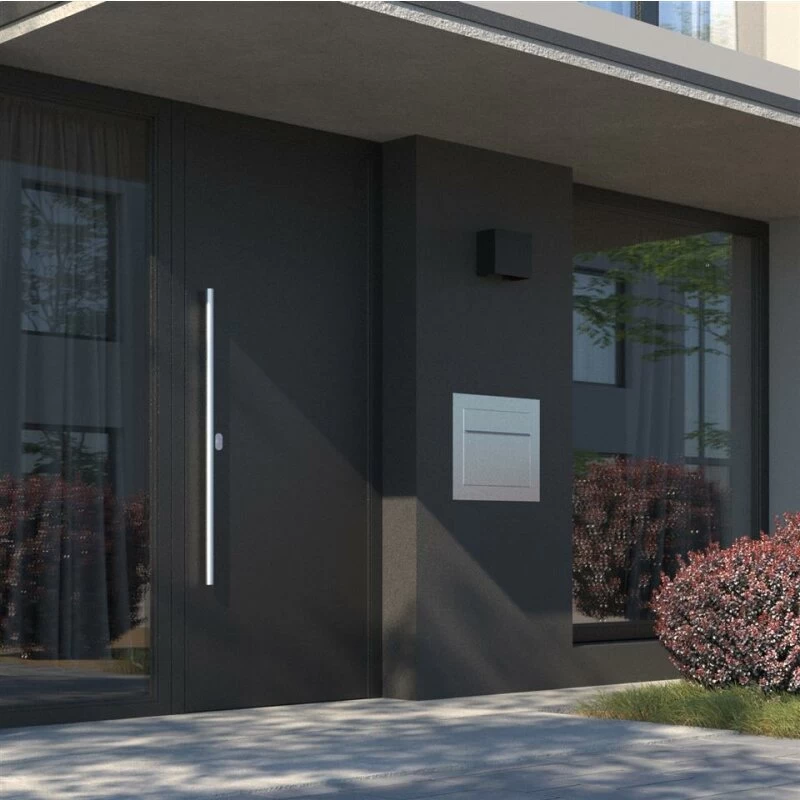 Einbaubriefkasten Boran Grau Metallic RAL 9007 – Bild 4