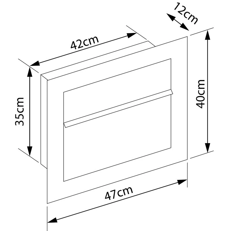 Einbaubriefkasten Boran Rostoptik RAL 8001 – Bild 5
