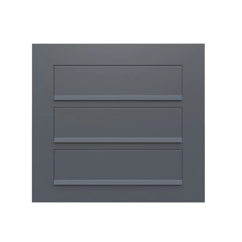 Einbaubriefkasten Cosmo Anthrazit RAL 7016 3 Parteien – Bild 2