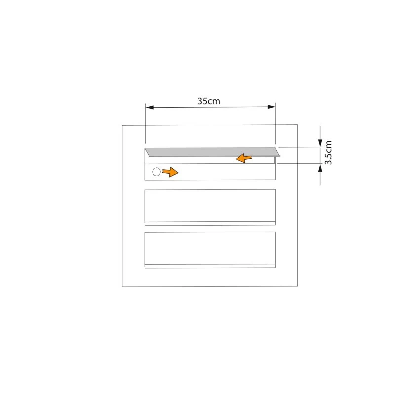 Einbaubriefkasten Cosmo Anthrazit RAL 7016 3 Parteien – Bild 3