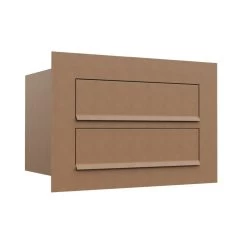 Einbaubriefkasten Cosmo Edelstahl 2 Parteien