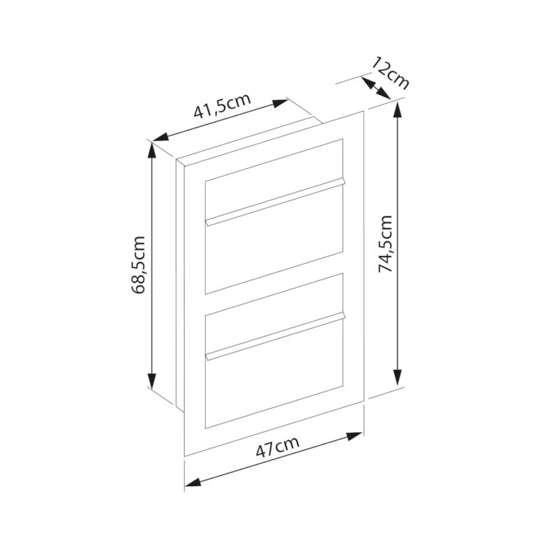 Einbaubriefkasten Hochkant Aus Edelstahl 2 Parteien – Bild 5