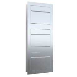 Einbaubriefkasten Hochkant Aus Edelstahl 3 Parteien