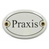 Emailschild Oval, 10,5 X 7 Cm, Praxis