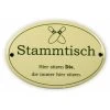 Emailschild Oval, 10,5 X 7 Cm, Stammtisch Kegeln