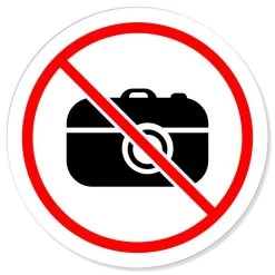 Fotografieren Verboten Verbotsschild Rundschild