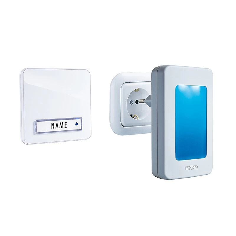 Funk-Türglocken-Set Für 1-Familien-Haus, Mit Automatischem Nachtlicht