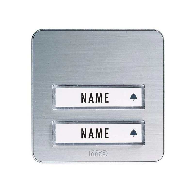 Funk-Türglocken-Set Funkklingel Für 2-Familien-Haus Silber Konfigurierbar – Bild 2