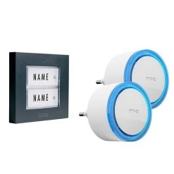 Funk-Türglockenset Für 2 Fam.-Haus, Sender In Farbe Anthrazit