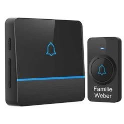 Funk Türklingel Set SUPRA 600 M Reichweite & GRAVUR