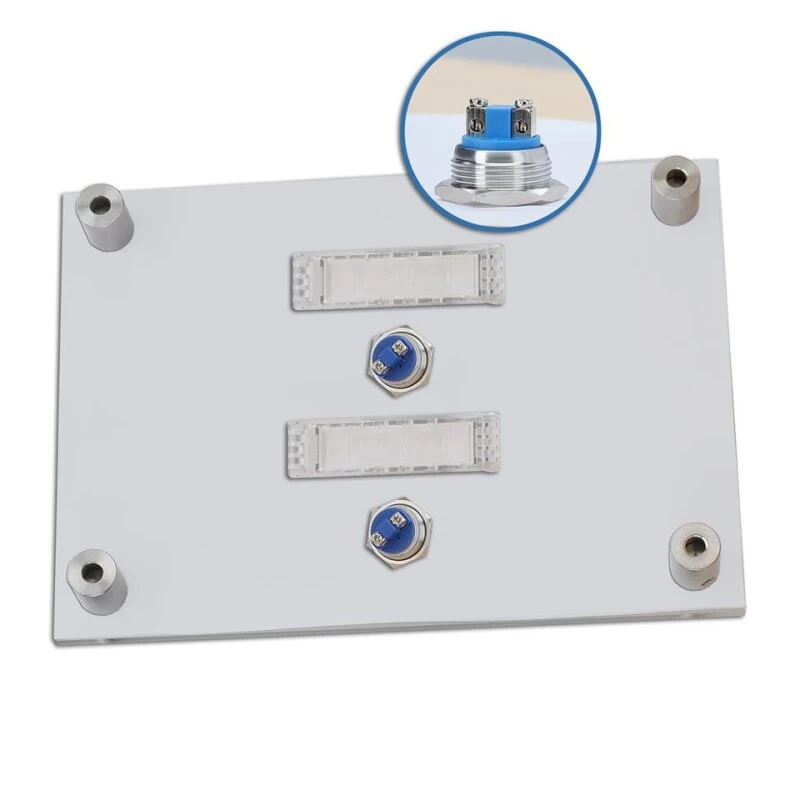 Funkklingel 2 Familien Aus Acrylglas 210x150mm Mit Beschriftungsfeld DUO – Bild 5