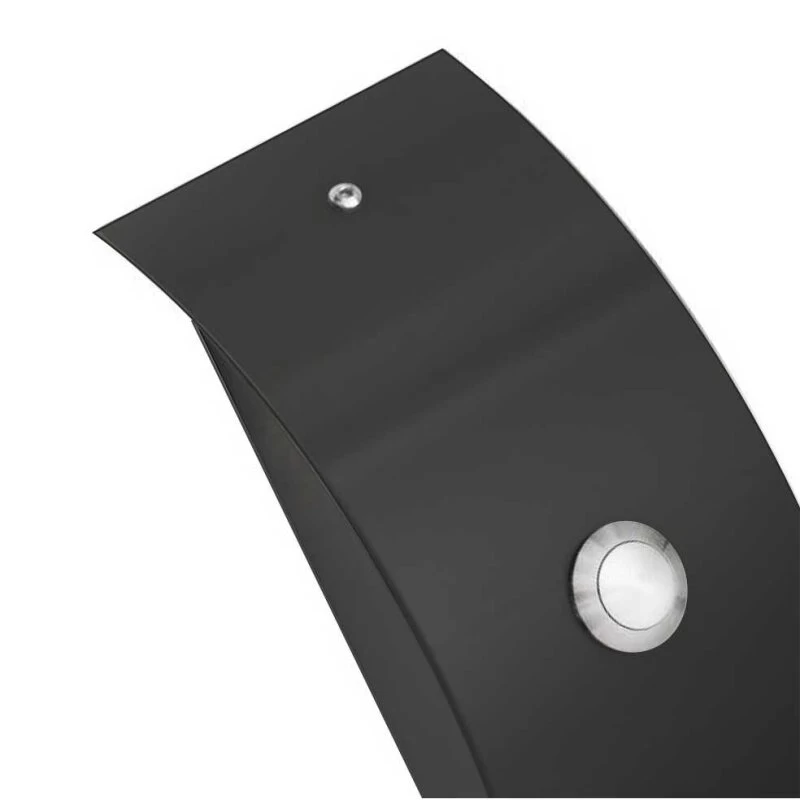 Funkklingel Aufputz Edelstahl 75x180x45mm Schwarz RAL9005 Gloria – Bild 2