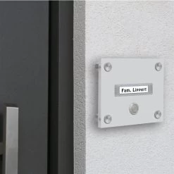 Funkklingel Aus Acrylglas 150x120mm Mit Beschriftungsfeld Uranus