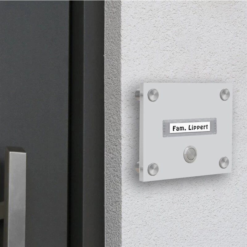 Funkklingel Aus Acrylglas 150x120mm Mit Beschriftungsfeld Uranus