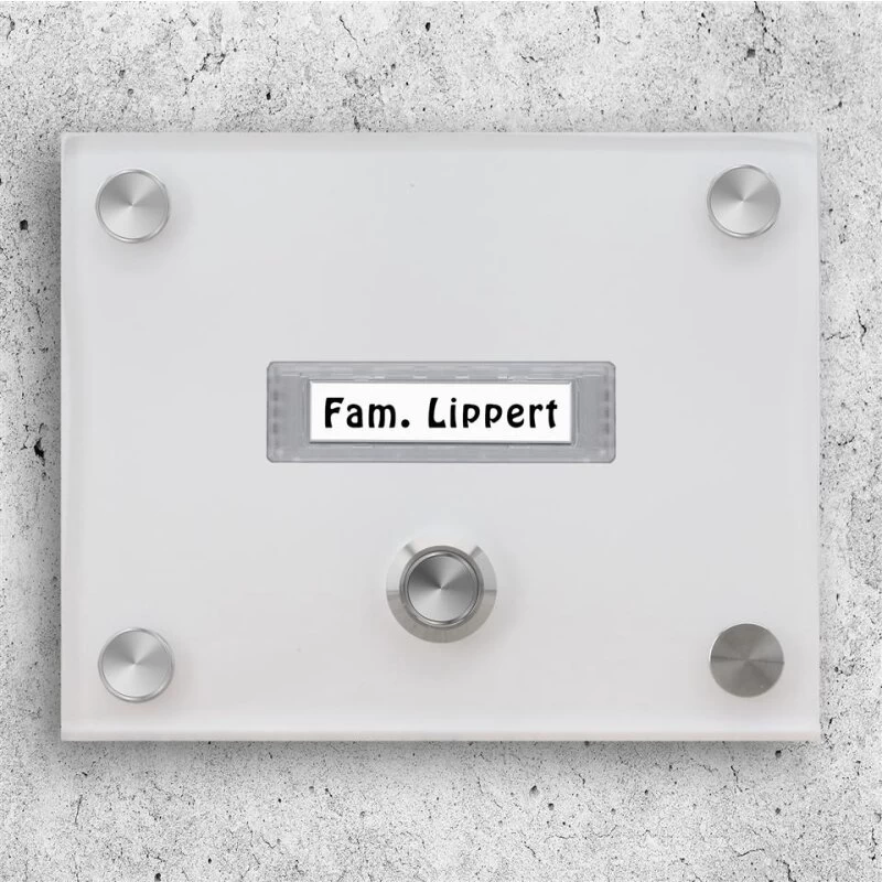 Funkklingel Aus Acrylglas 150x120mm Mit Beschriftungsfeld Uranus – Bild 2