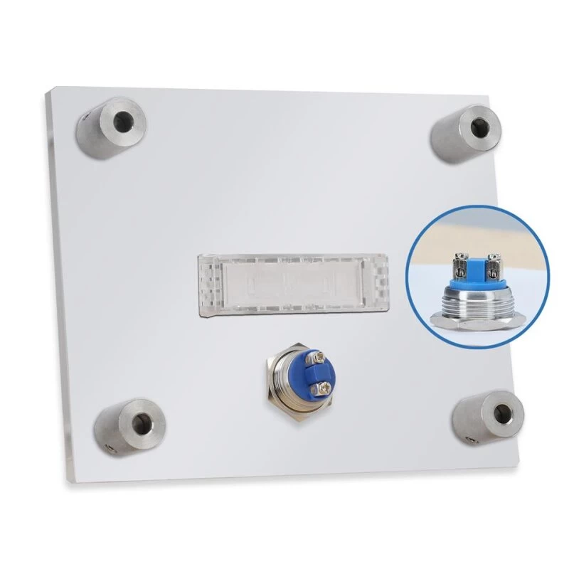 Funkklingel Aus Acrylglas 150x120mm Mit Beschriftungsfeld Uranus – Bild 5