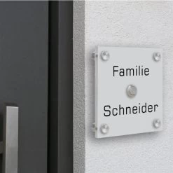 Funkklingel Aus Acrylglas 150x150mm Designklingel Jupiter