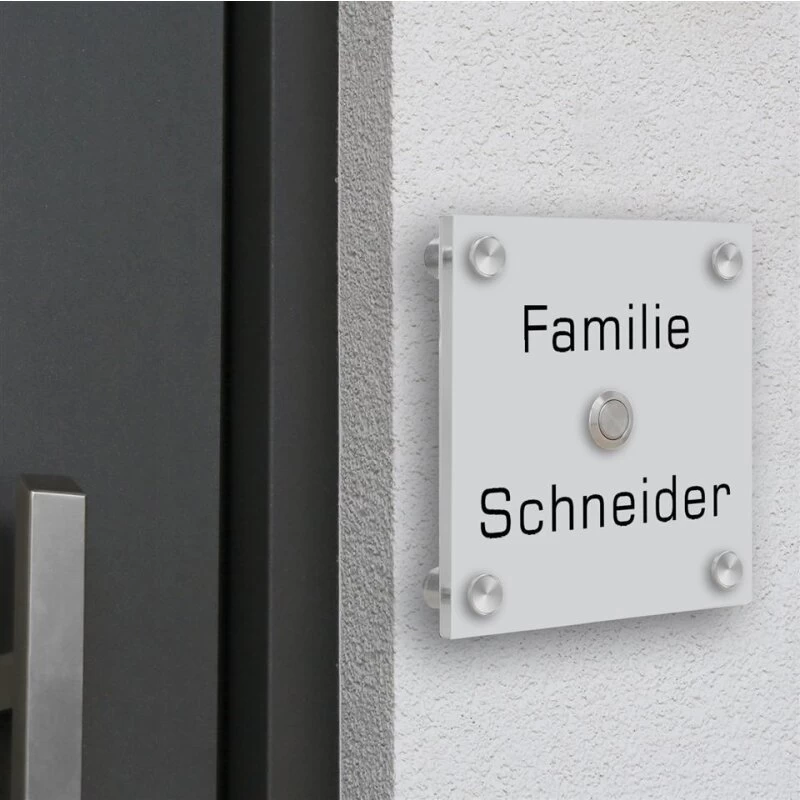 Funkklingel Aus Acrylglas 150x150mm Designklingel Jupiter