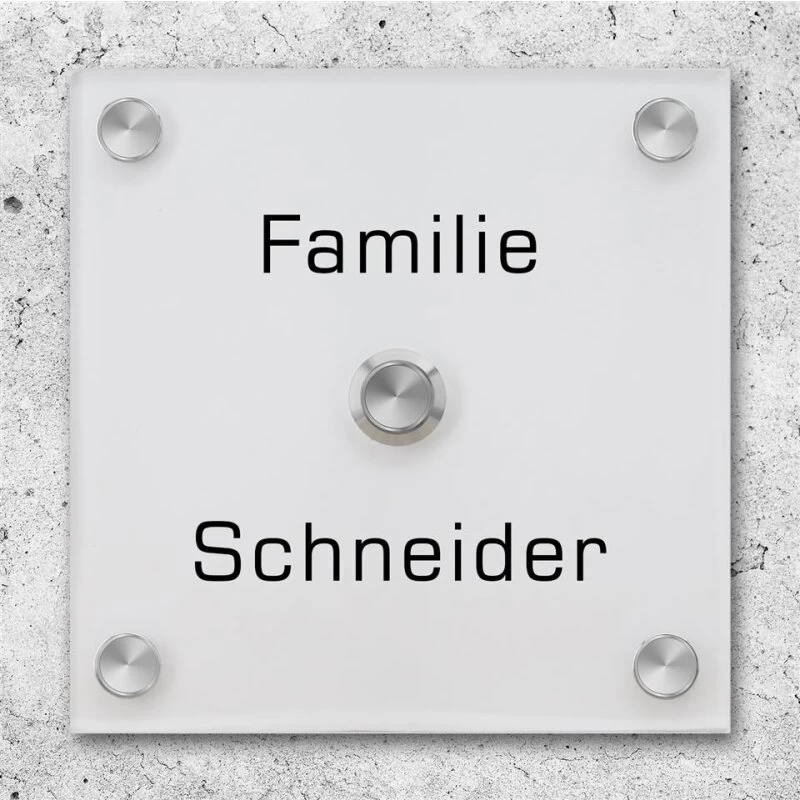 Funkklingel Aus Acrylglas 150x150mm Designklingel Jupiter – Bild 2