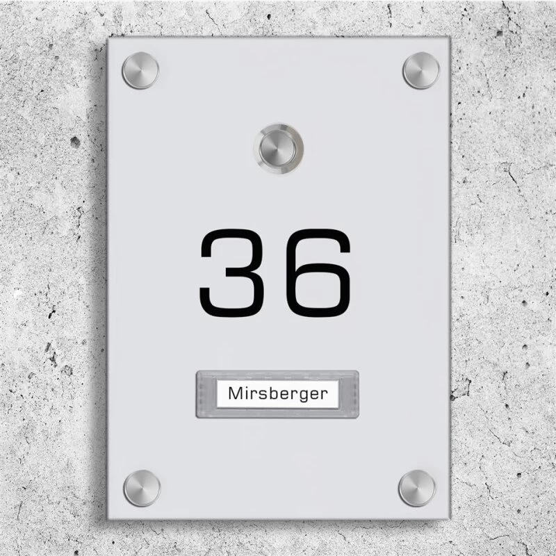 Funkklingel Aus Acrylglas 150x210mm Mit Namensschild Neptun – Bild 2