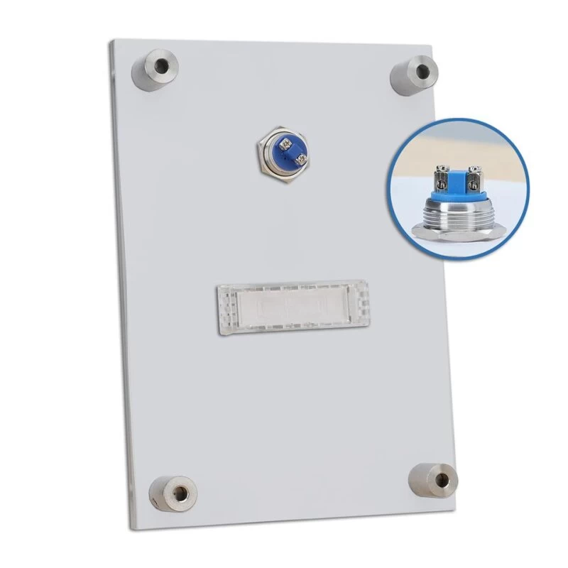 Funkklingel Aus Acrylglas 150x210mm Mit Namensschild Neptun – Bild 5