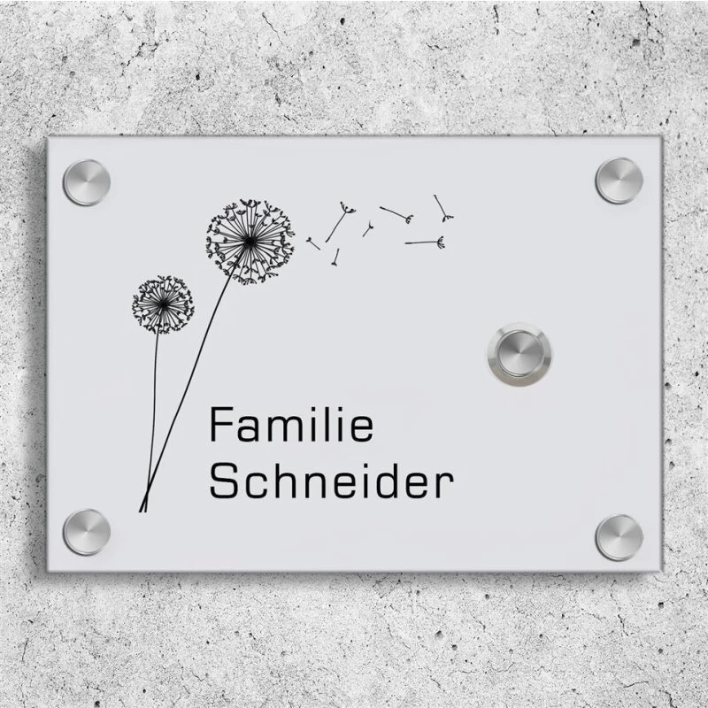 Funkklingel Aus Acrylglas 210x150mm Designklingel Orion – Bild 2