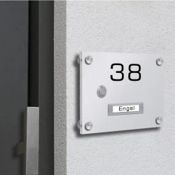 Funkklingel Aus Acrylglas 210x150mm Mit Beschriftungsfeld Mars