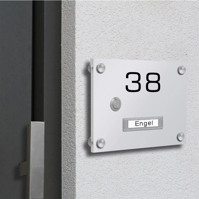 Funkklingel Aus Acrylglas 210x150mm Mit Beschriftungsfeld Mars