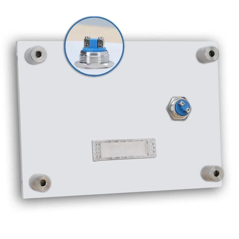 Funkklingel Aus Acrylglas 210x150mm Mit Beschriftungsfeld Mars – Bild 5