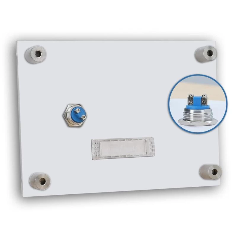 Funkklingel Aus Acrylglas 210x150mm Mit Beschriftungsfeld Orion – Bild 5