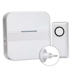 Funkklingel Funkgong-Set Radix Mit Namensschild Steckdosenbetrieb