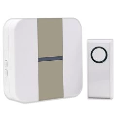 Funkklingel Funkgong-Set STRIPE Mit Namensschild Batteriebetrieb