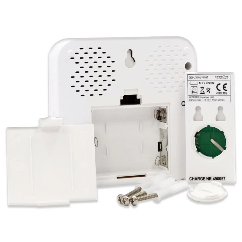 Funkklingel Funkgong-Set STRIPE Mit Namensschild Batteriebetrieb – Bild 2