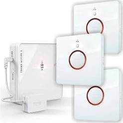 Geräusch-aktiver Funk-Sender Klingelsignal Weiterleitung Funksignalweiterleitung Weiß