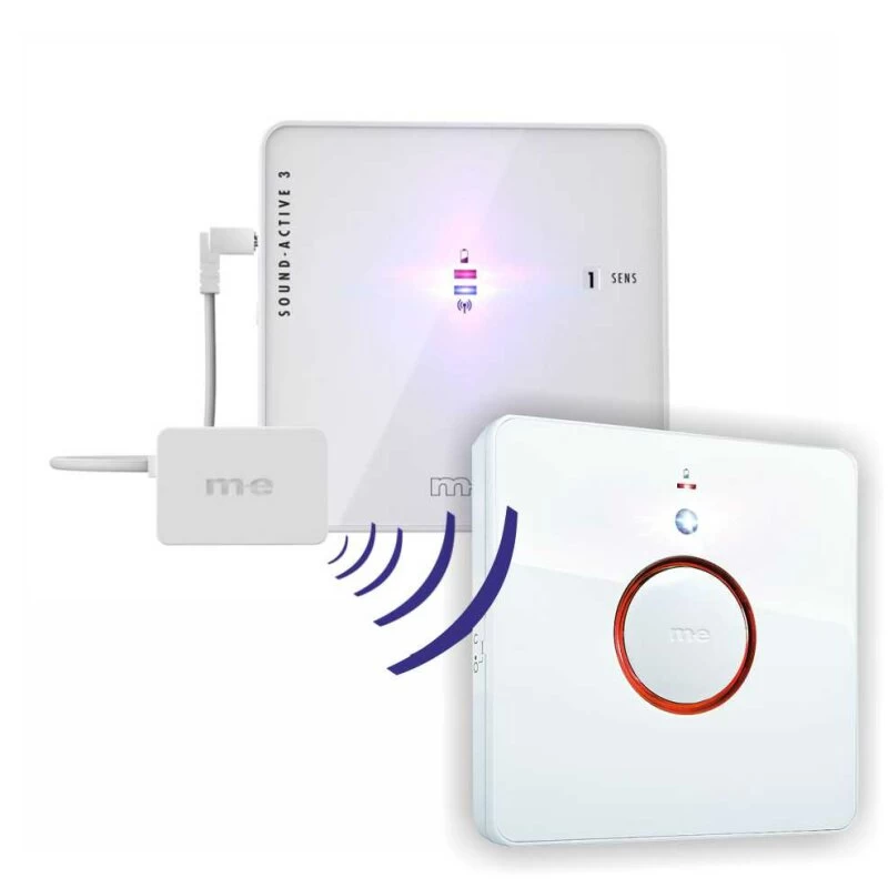 Geräusch-aktiver Funk-Sender Klingelsignal Weiterleitung Funksignalweiterleitung Weiß – Bild 2