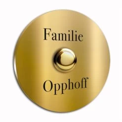 Haustürklingel Messing Rund 80mm Durchmesser 4mm Stärke Der Klingelplatte