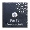 Klingelplatte Schiefer 100x100mm Smile