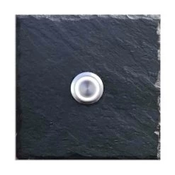 Klingelschild Schiefer 100x100mm Blanko