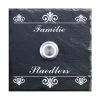 Klingelschild Schiefer 100x100mm Ornament