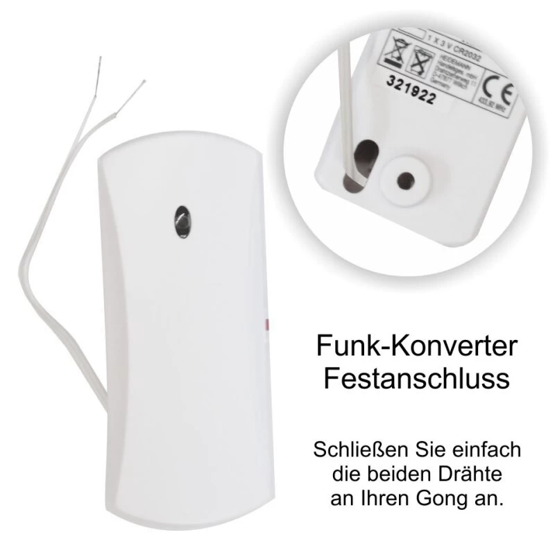 Klingelsignal Weiterleiten Per Funk VIBRATION Komplettset – Bild 2