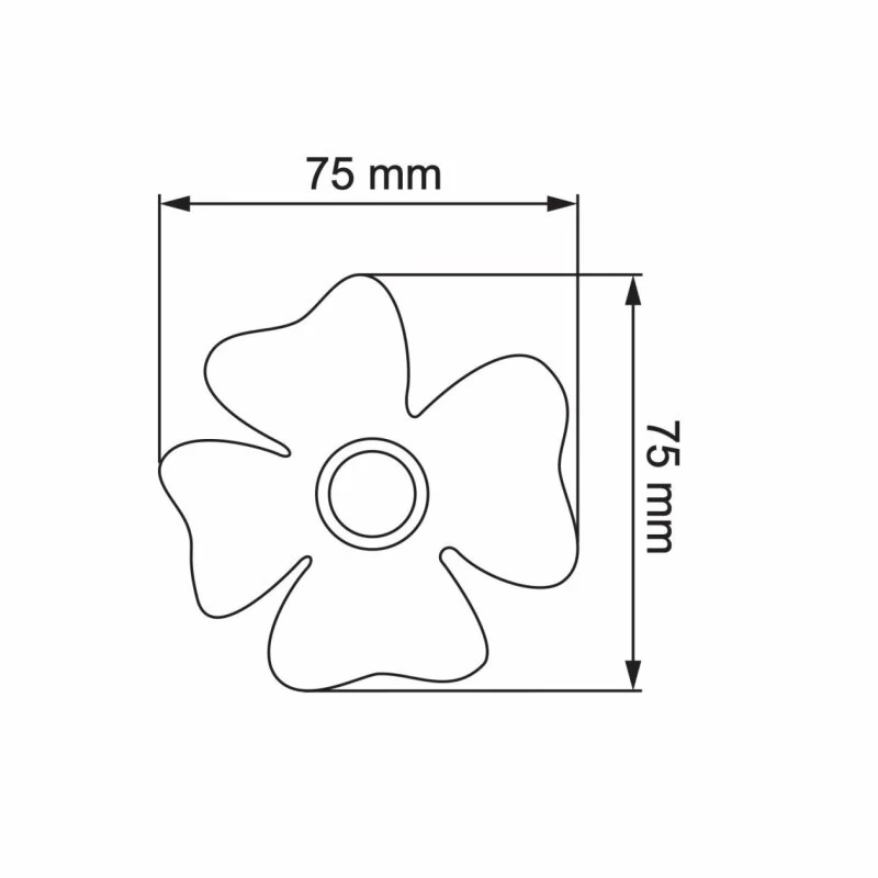 Klingeltaster Klingelplatte Kleeblatt Weiß RAL 9016 – Bild 2