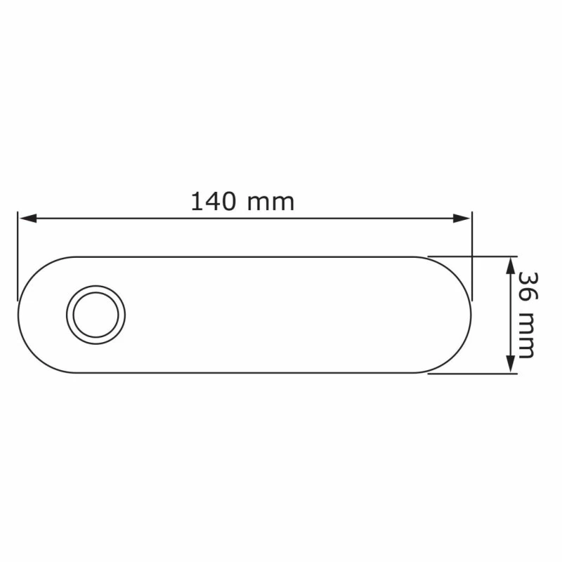 Klingeltaster Klingelplatte Long Rot RAL 3004 – Bild 2