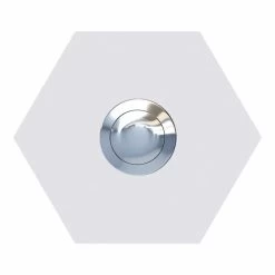 Klingeltaster Klingelplatte Sechseck Weiß RAL 9016